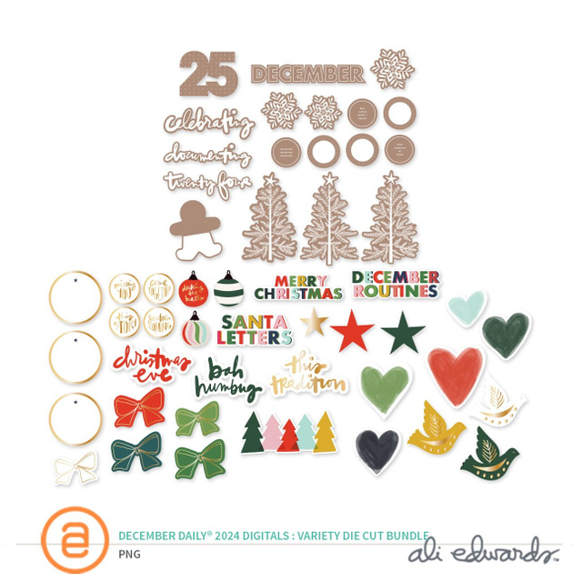 December Daily® 2024 Digital Variety Die Cut Bundle, 1 of 1
