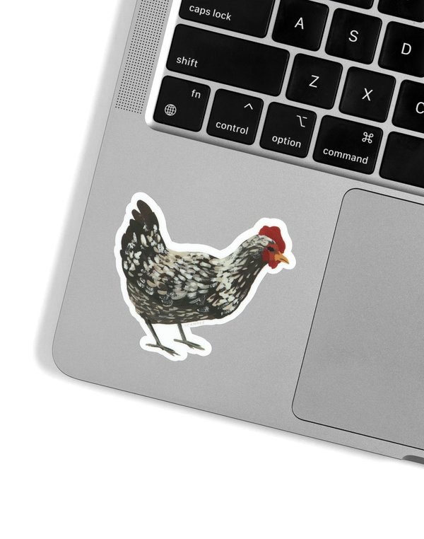 Plymouth Rock Chicken Decal Sticker, 2 of 2