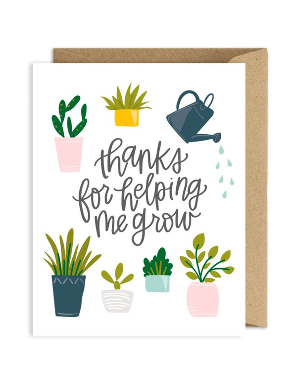 Thanks for Helping Me Grow Greeting Card, 1 of 2