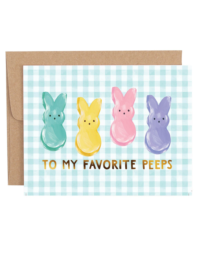 To My Favorite Peeps Easter Greeting Card, 1 of 1