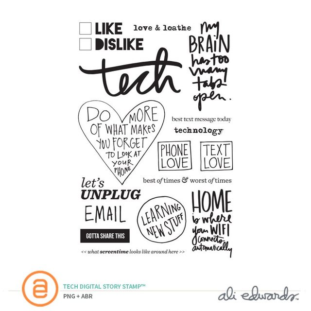 Tech Digital Story Stamp™, 1 of 1
