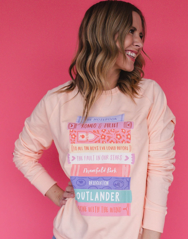 Romance Novels Sweatshirt - Peach, 1 of 3