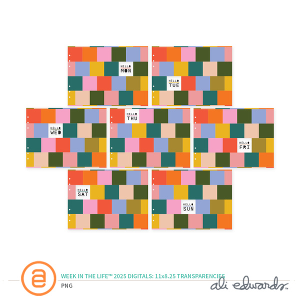 Week In The Life™ 2025 Digital Transparency Dividers , 1 of 1