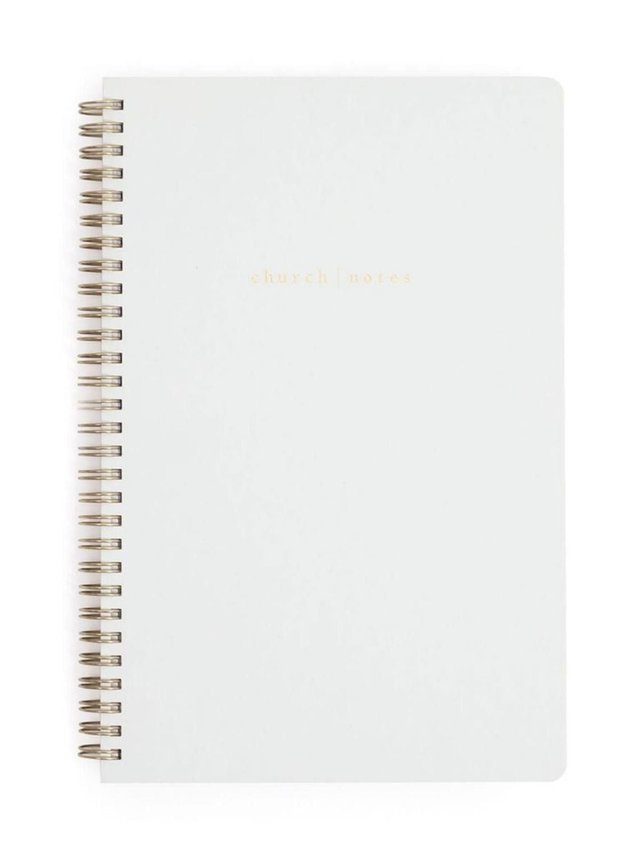 Dove Grey Bible Study Spiral Notebook, 1 of 13