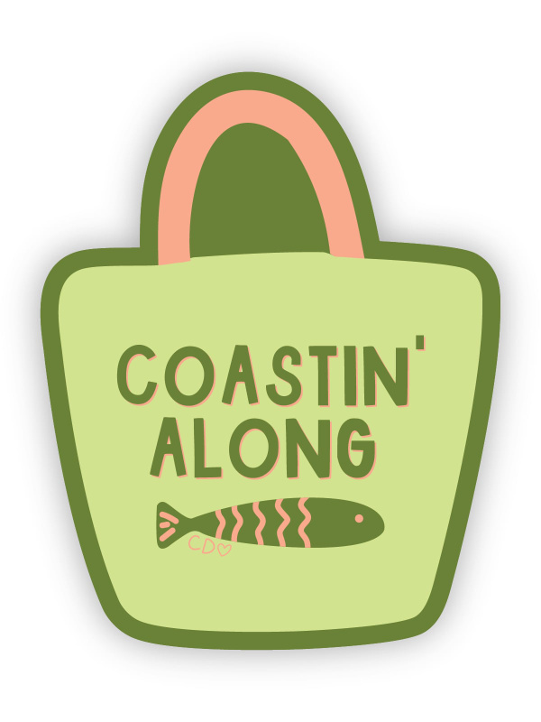Coastin' Along Decal Sticker, 2 of 2