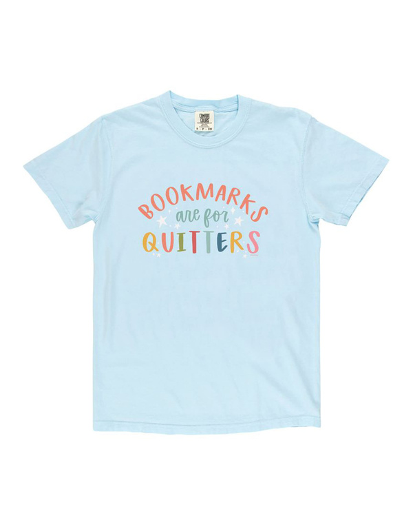 Bookmarks Are For Quitters Tee - Chambray, 3 of 3