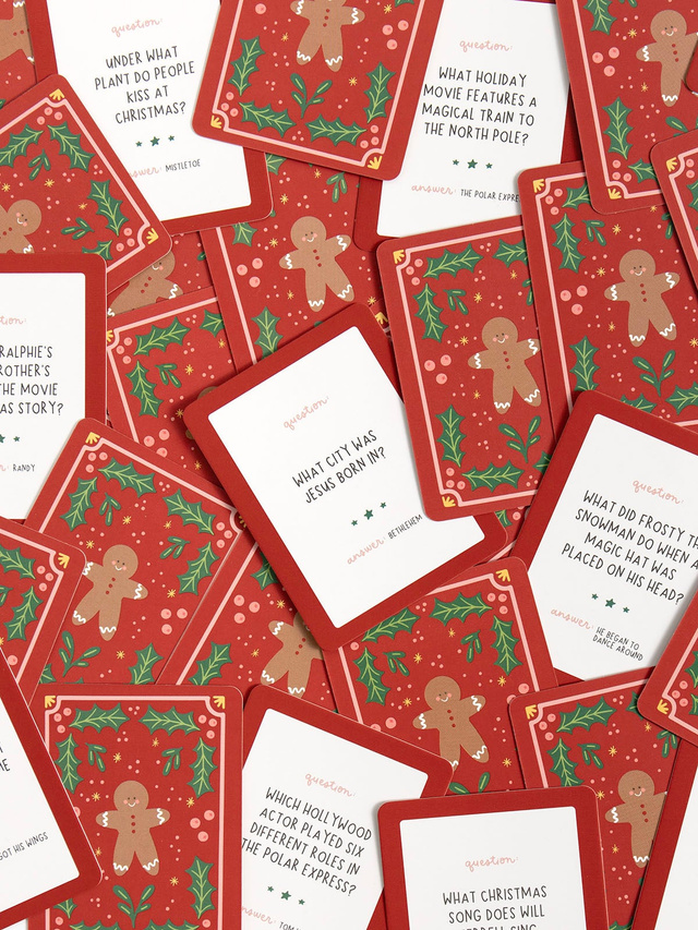 Christmas Trivia Game - Deck of Cards + Storage Tin, 8 of 8