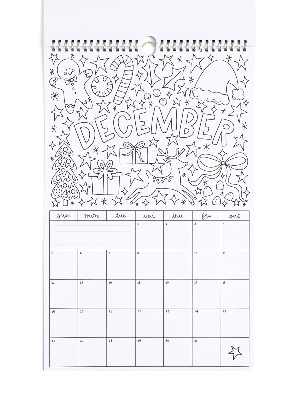 Color & Plan 2027 Spiral Hanging Wall Calendar, 9 of 9