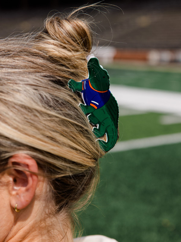 Gainesville Football Game Day Claw Hair Clip, 1 of 6