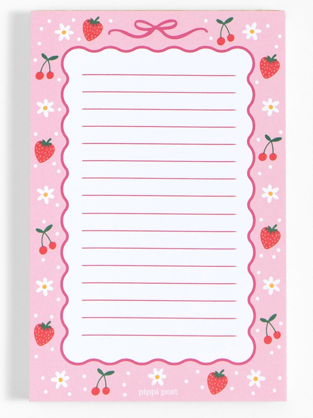 Berries & Bows 4×6 Notepad, 2 of 2