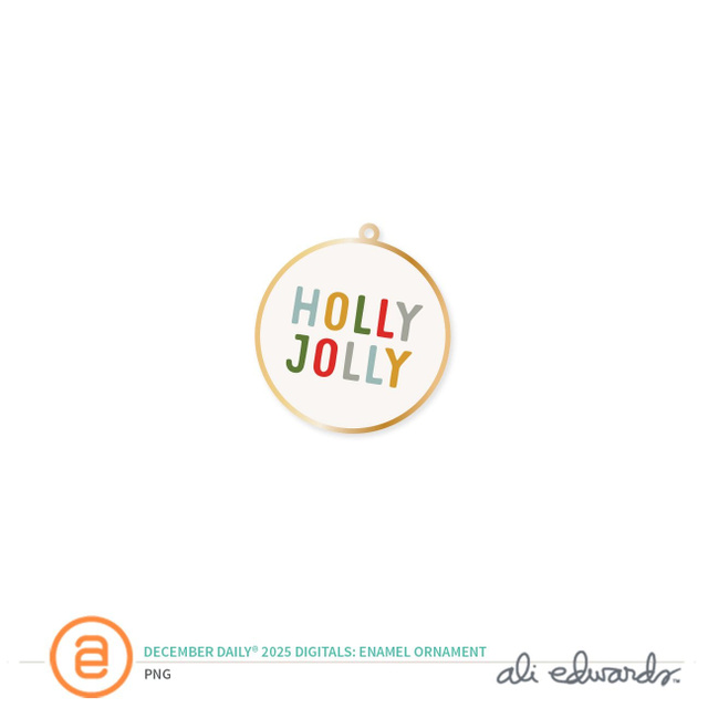 December Daily® 2025 Digital Enamel Ornament, 1 of 1