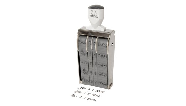 Mega Date Stamp - Heidi Handwritten, 1 of 4