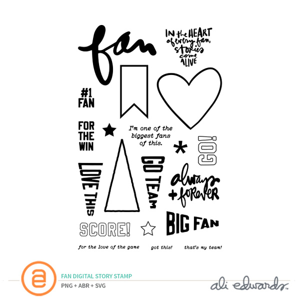 Fan Digital Story Stamp™, 1 of 1