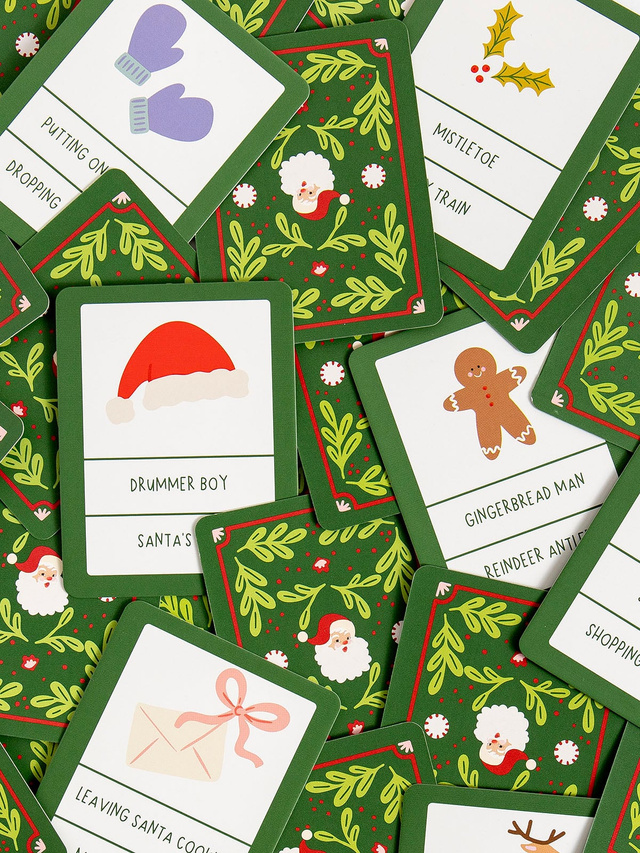 Christmas Charades Game - Deck of Cards + Storage Tin, 8 of 8