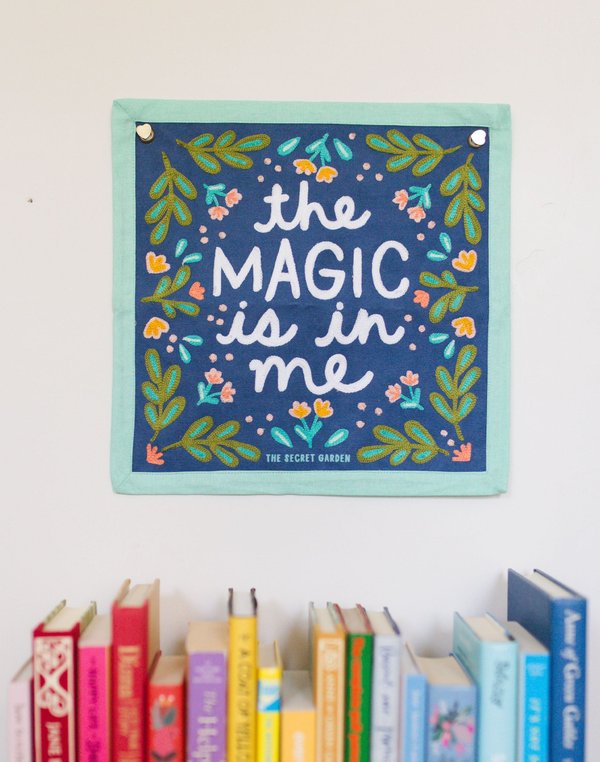 The Magic Is In Me Embroidered Canvas Banner, 2 of 7