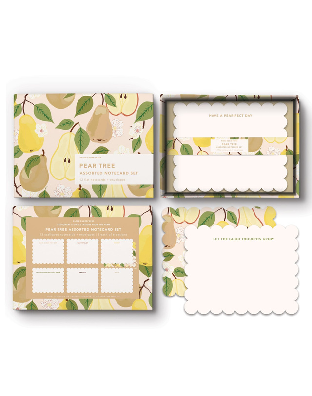 Pear Tree Assorted Notecard Set, 1 of 4