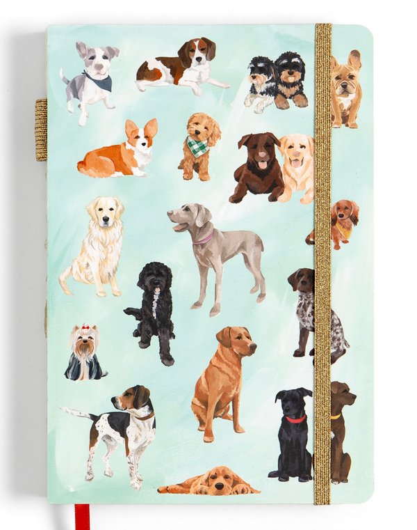 Furry Friends Dogs Lined Lay Flat Journal, 3 of 3