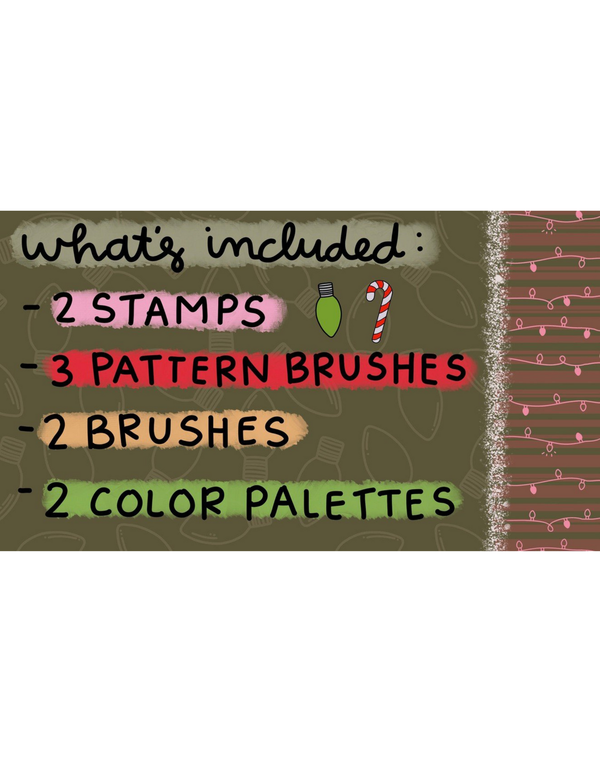 Holiday Procreate Bundle, 2 of 2