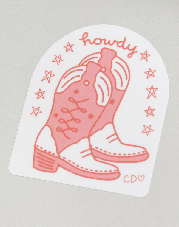 Cowgirl Boots Decal Sticker, 3 of 3