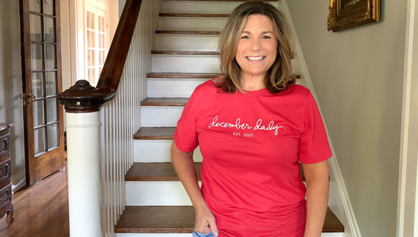 December Daily® Short Sleeve Tee - Red, 1 of 3