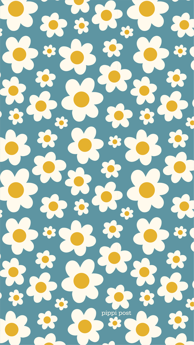 retro floral wallpaper