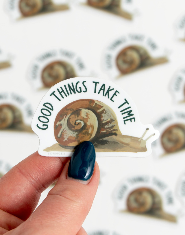 Good Things Take Time Decal Sticker, 1 of 3