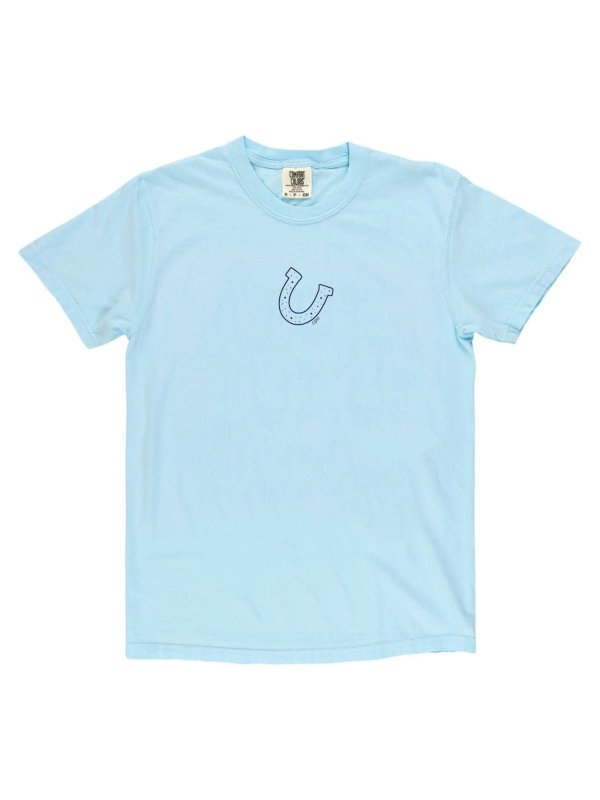 Horseshoe Howdy Western Tee - Chambray, 3 of 5