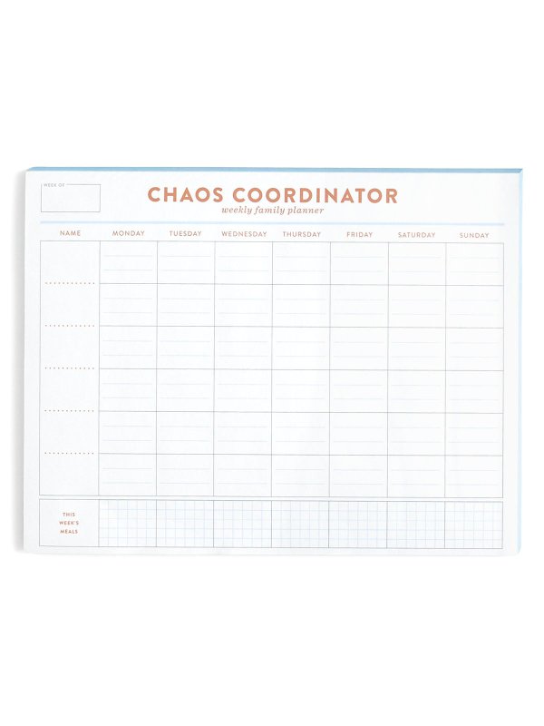 Chaos Coordinator Family Planner 8.5×11 Notepad, 1 of 3