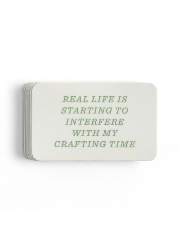 Real Life Is Starting To Interfere Decal Sticker, 1 of 2
