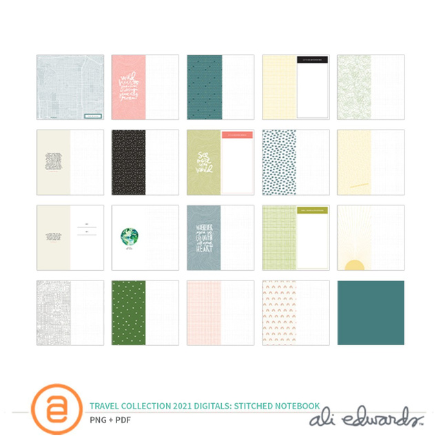 Travel Collection 2021 Digital Stitched Notebook, 1 of 1