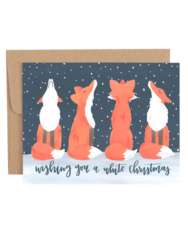 Fox Christmas Greeting Card, 1 of 1