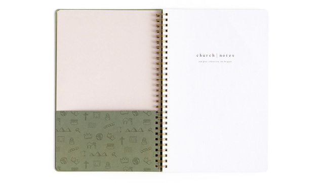 Notebook - Olive with Maps, 3 of 10