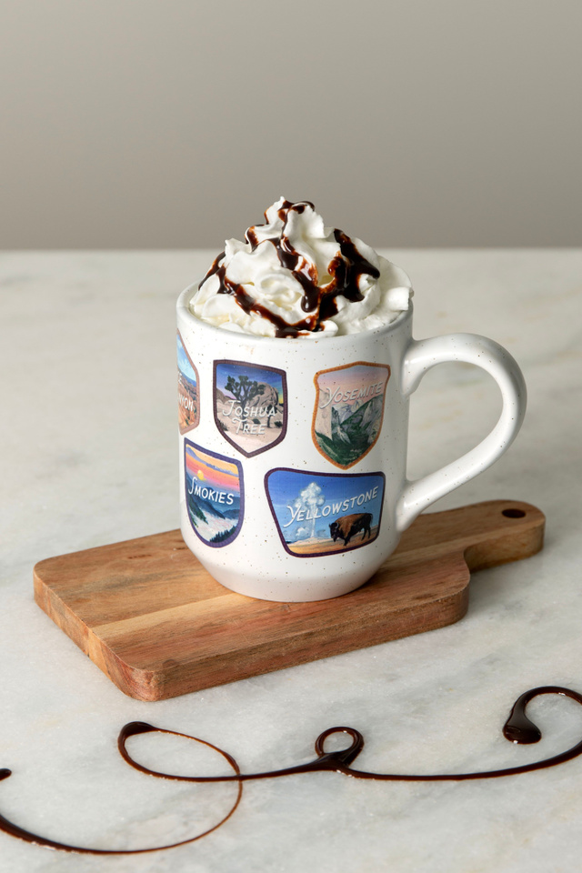 National Parks Badges Ceramic Mug, 1 of 3