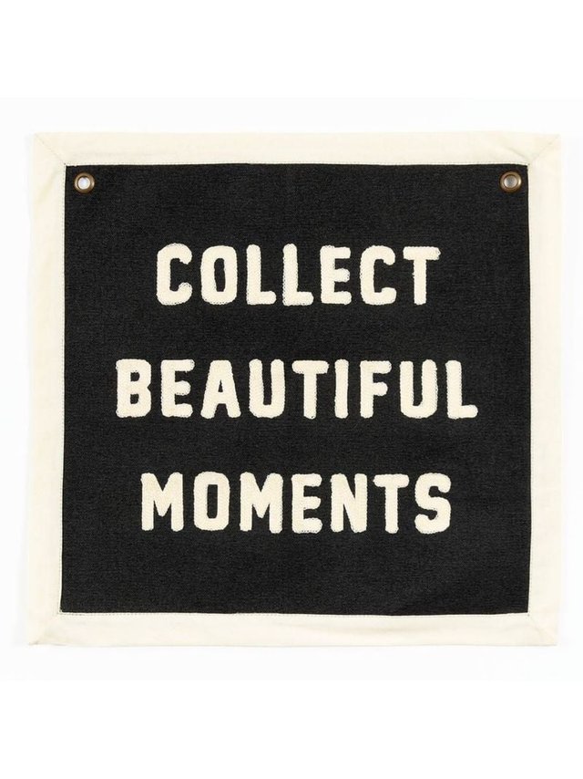 Beautiful Moments Embroidered Canvas Banner, 1 of 3