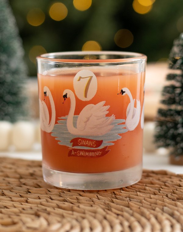 Seven Swans A-Swimming 7.5oz Short Juice Glass, 1 of 3