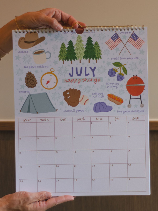 Year of Happy 2027 Spiral Hanging Wall Calendar, 5 of 10