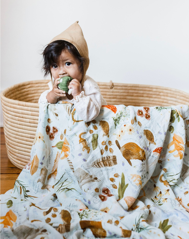Flora & Fauna Baby Swaddle, 2 of 8