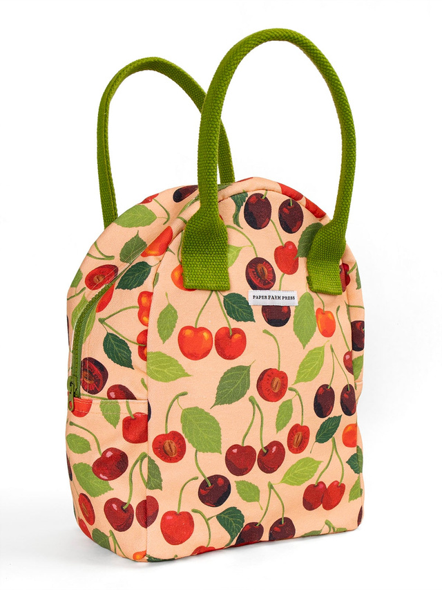 Cherry Grove Reusable Canvas Lunch Tote Bag, 2 of 8