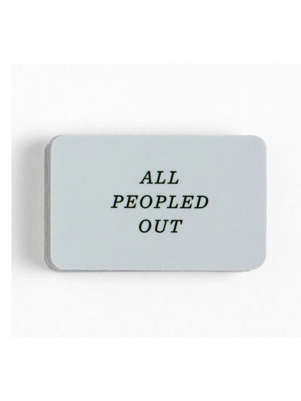 All Peopled Out Decal Sticker, 1 of 1