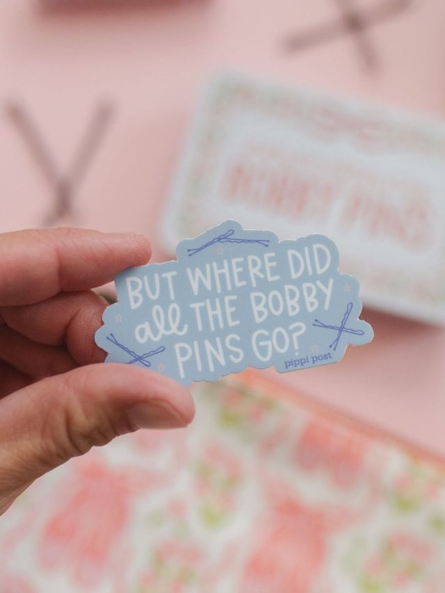 But Where Did All The Bobby Pins Go Dance Decal Sticker, 1 of 2