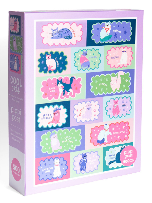 Cool Cats - 500 Piece Jigsaw Puzzle, 1 of 9