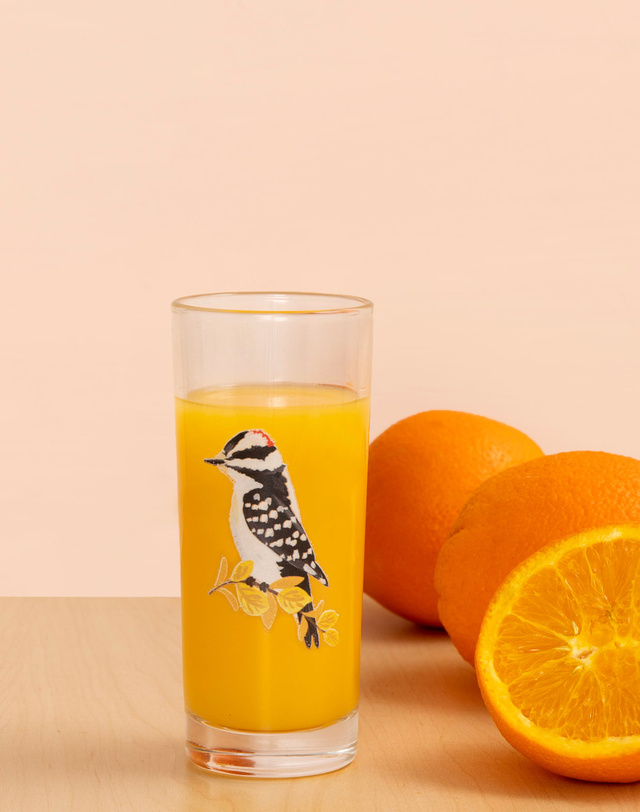Woodpecker Tall Juice Glass, 1 of 2