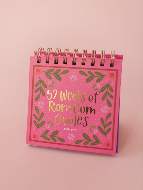 52 Weeks of Rom Com Quotes Desk Flip Calendar, 1 of 7
