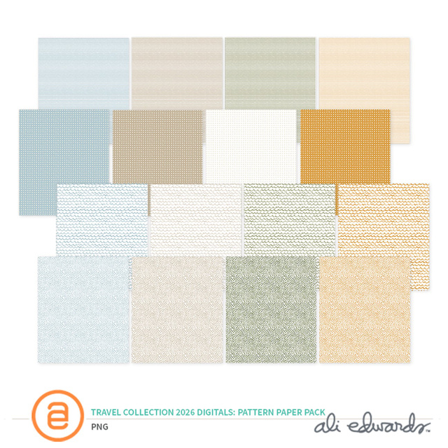 Travel Collection 2026 Digital Pattern Paper Pack, 1 of 1