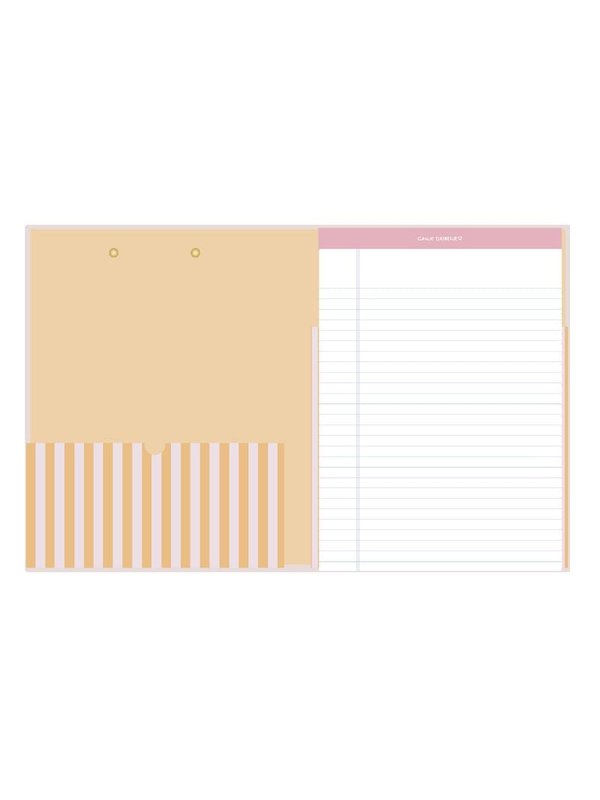 Orange Stripes Clipfolio with Lined Notepad, 2 of 2