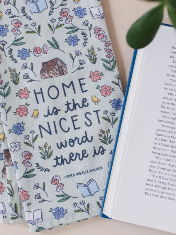 Home Is The Nicest Word Little House on the Prairie Tea Towel, 2 of 3