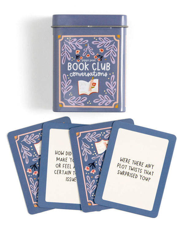 Book Club Reading Conversation Game - Deck of Cards + Storage Tin, 7 of 7