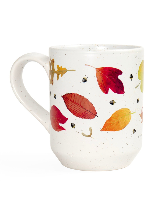 Fallen Leaves & Acorns 14oz Ceramic Coffee Mug, 2 of 4