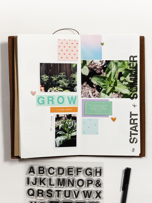Stamp Set : 6×8 Block Alphabet, 3 of 4
