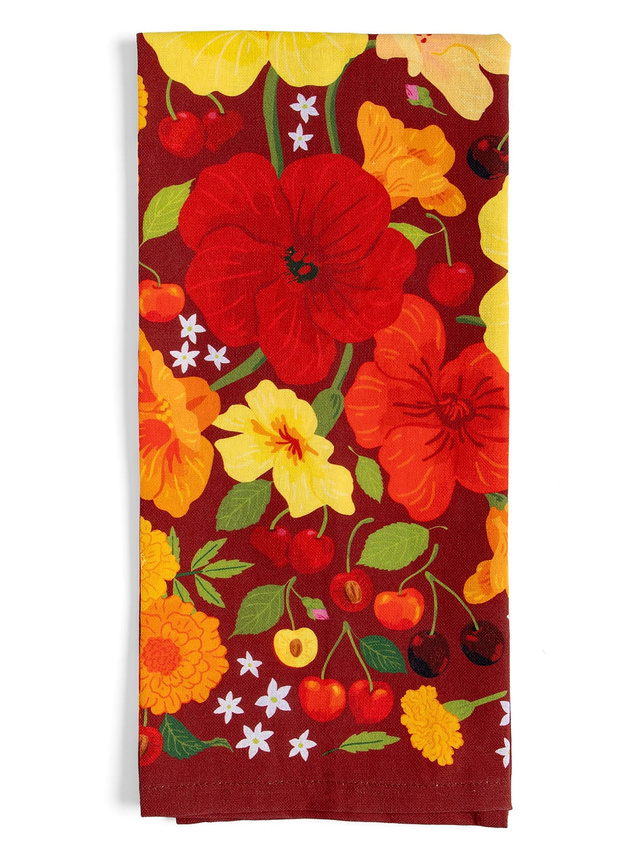 Cherry Grove Floral Kitchen Tea Towel, 4 of 7